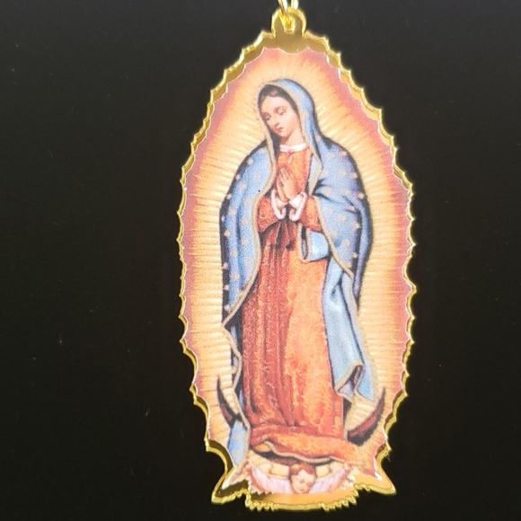 Lady of Guadalupe Earrings. Catholic Religious - Picture 7 of 8